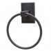 Residential Essentials 2586 6-3/8 Inch Diameter Towel Ring from the Hamilton Col  Black - B003TOCULQ